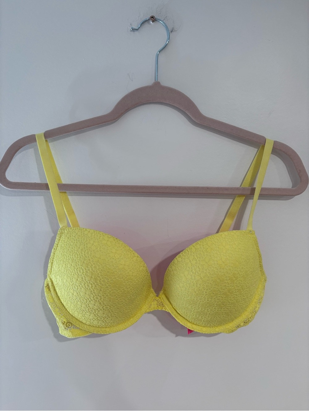 La SENZA Yellow Lace Push-Up Bra